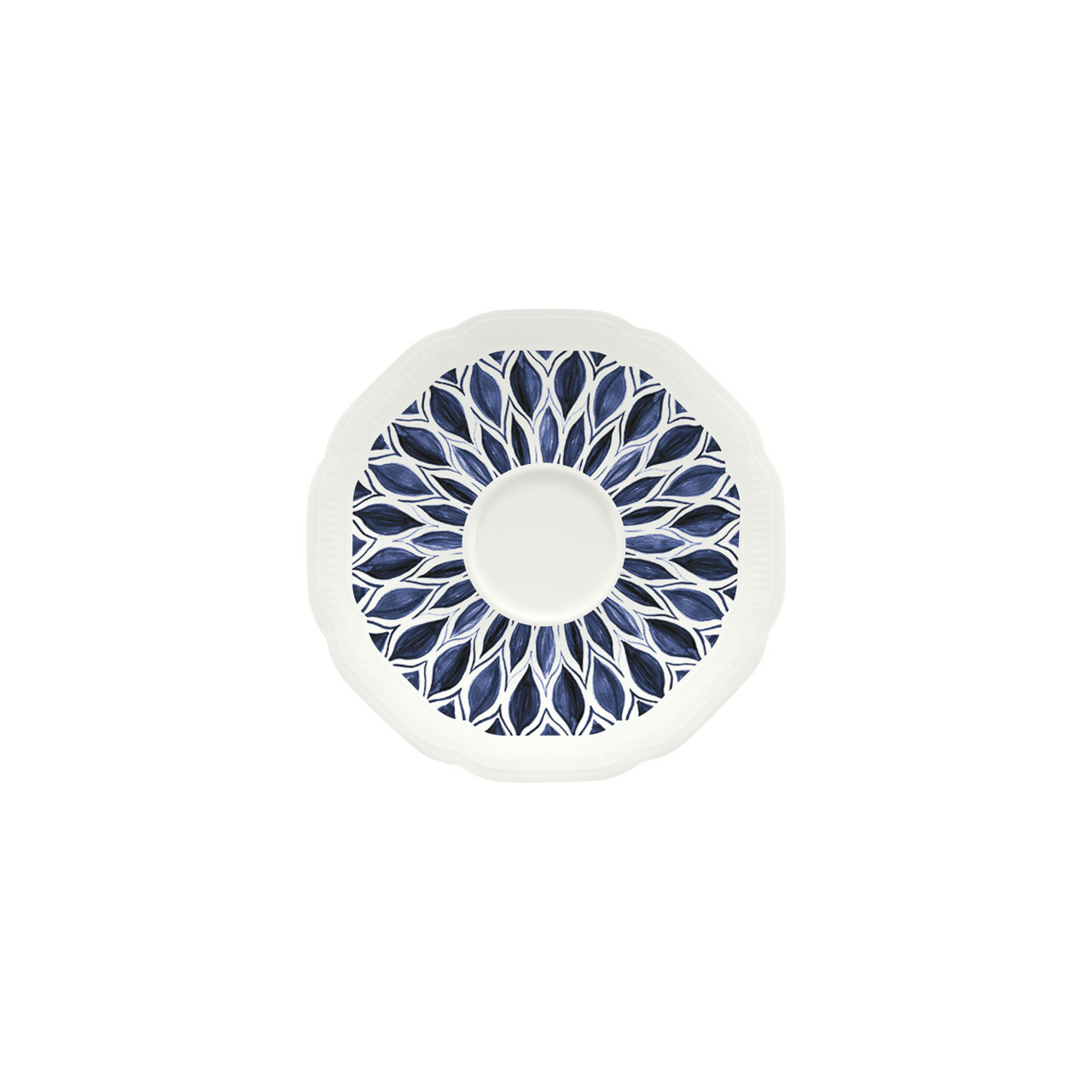 Floral Charm, Untertasse rund mit Relief ø 131 mm blue